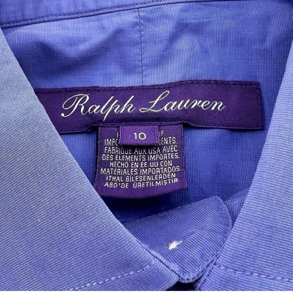 Ralph Lauren Purple Label Blue Button Down Shirt - Picture 2 of 5
